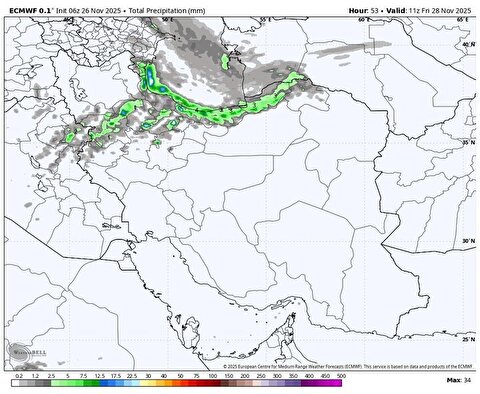 هشدار هواشناسی درباره ورود موج پیاپی سامانه‌ها؛ آغاز بارش‌ها از ساعاتی دیگر