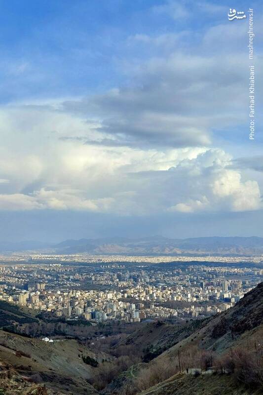 عکس/ هوای پاک تهران از نمای کلکچال