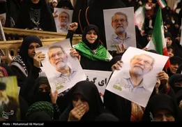 پیکر شهید لاریجانی در حرم حضرت معصومه(س) آرام گرفت