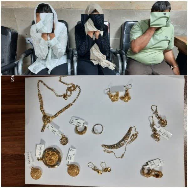 قتل زن عمو به خاطر ۱۵ گرم طلا / دستگیری سارقان خانوادگی طلا در مرودشت قتل زن عمو به خاطر ۱۵ گرم طلا / دستگیری سارقان خانوادگی طلا در مرودشت