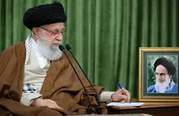 رهبر معظم انقلاب: تهاجم آمریکا در منطقه مغلوب ابتکار و شجاعت جوانان ایران شد
