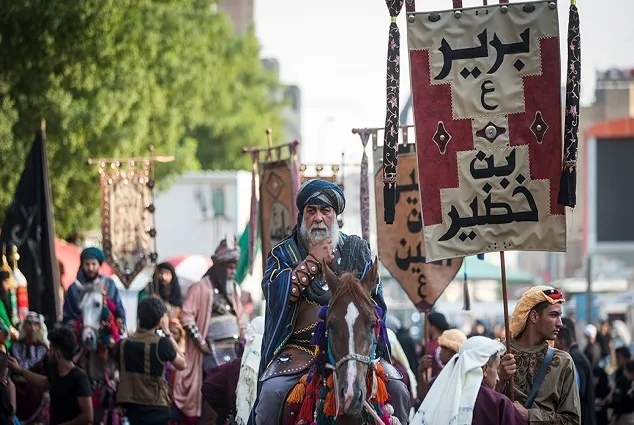 ورود نمادین کاروان امام حسین(ع) به کربلا+ تصاویر
