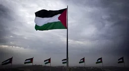 فیلم / برافراشته‌شدن پرچم فلسطین در پارلمان اسپانیا توسط نماینده زن