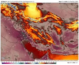 دمای ۴۹ درجه در خوزستان و ایلام؛ جنوب کشور همزمان با خطر سیلاب روبه‌رو شد