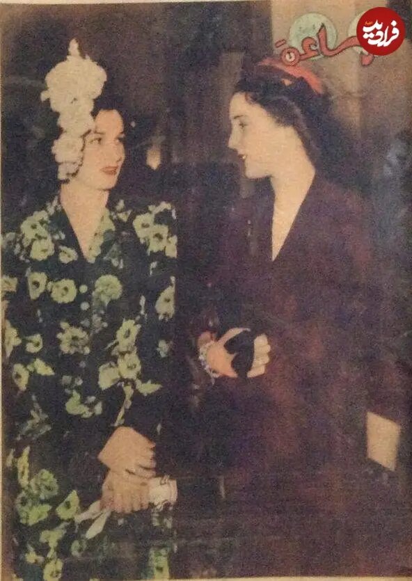 عکس / فوزیه، ملکه مصری ایران، در کنار خواهرش فائزه و در سال ۱۳۲۶