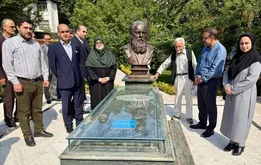 تصاویر/ حضور مهاجرانی در آرامگاه امیرهوشنگ ابتهاج