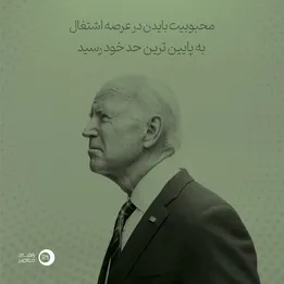 اینفوگرافیک | محبوبیت بایدن در عرصه اشتغال به پایین ترین حد خود رسید