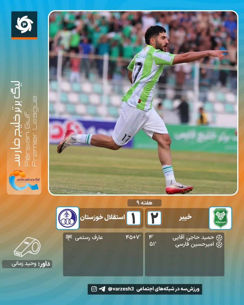 نتیجه بازی خیبر و استقلال خوزستان؛ ۲ بر یک