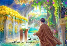 پیکر قائد شهید در حرم امام رضا(ع) آرام گرفت