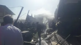 ببینید/ حادثه در درچه؛ بالگرد ارتش سقوط کرد