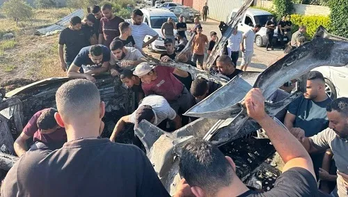 فیلم | لحظه شهادت ۲ فرمانده مقاومت فلسطین توسط صهیونیستها | تصاویری از این حمله
