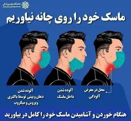 اینفوگرافیک | چرا نباید ماسک خود را روی چانه بیاوریم؟